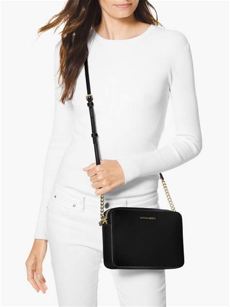 michael kors jet set purse|michael kors leather crossbody bag.